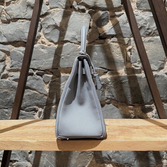 Hermès 2025 Gris Pantin Togo Kelly Retourne 28 PHW Bag - Picture 3 of 16
